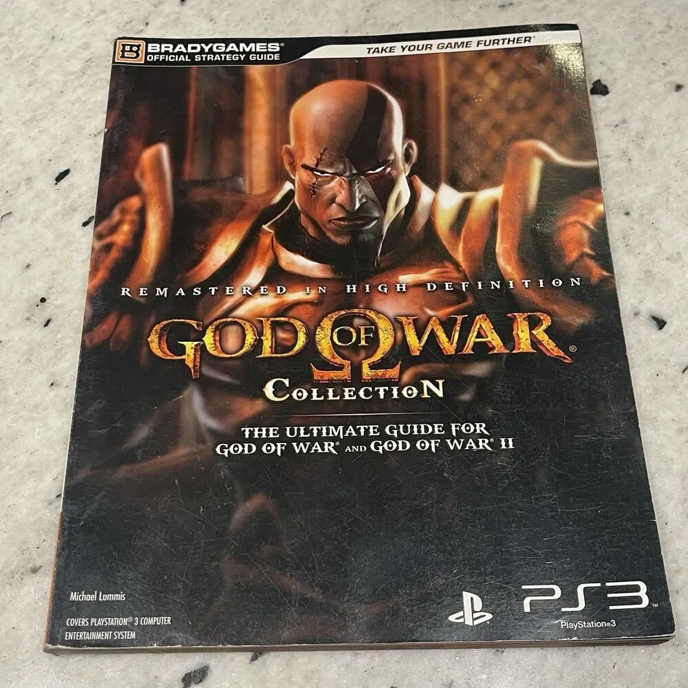 God Of War I & II Collection Book Game PS3, Brady Games Official Strategy Guide